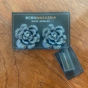 BCBG shoe jewelry. The socialite collection in hematite. NWT.